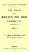 [Gutenberg 62066] • The Annual Report on the Health of the Parish of St. Mary Abbotts, Kensington, during the year 1874